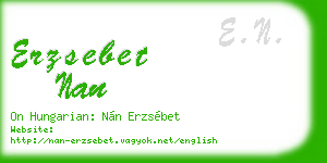 erzsebet nan business card